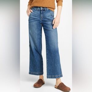LL bean cropped flair jean